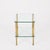 Brass and Glass 2-Tier Side Table or Nightstand from Maison Jansen, France, 1970s For Sale - Image 9 of 14