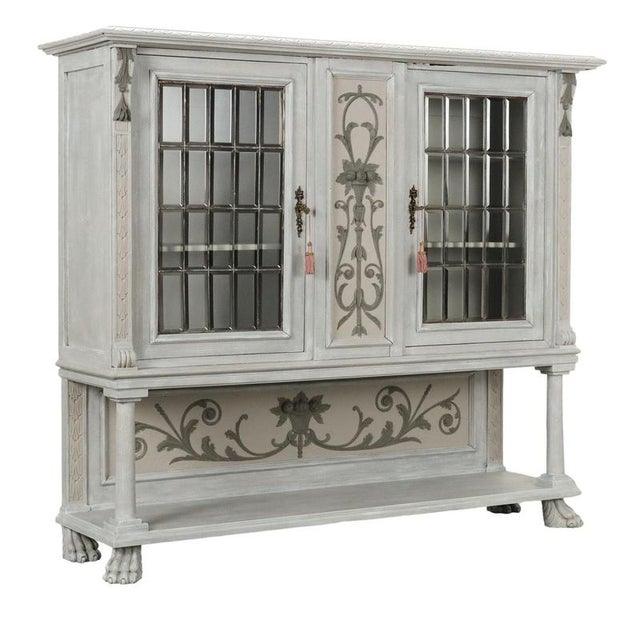 Neo-Renaissance Two-door Display Cabinet For Sale - Image 11 of 11