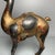 Metal Vintage Gilt Bronze Deer Figure With Cinnabar Red Accents – "Path to Wealth" Sculpture For Sale - Image 7 of 9
