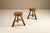 Three-Legged Stools in Ash in the style of Charlotte Perriand, 1970s, Set of 2 For Sale - Image 9 of 9
