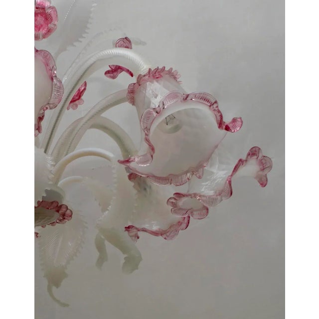 Venetian Glass Ceiling Lamp from Maestri Muranesi, 1960s For Sale - Image 10 of 15