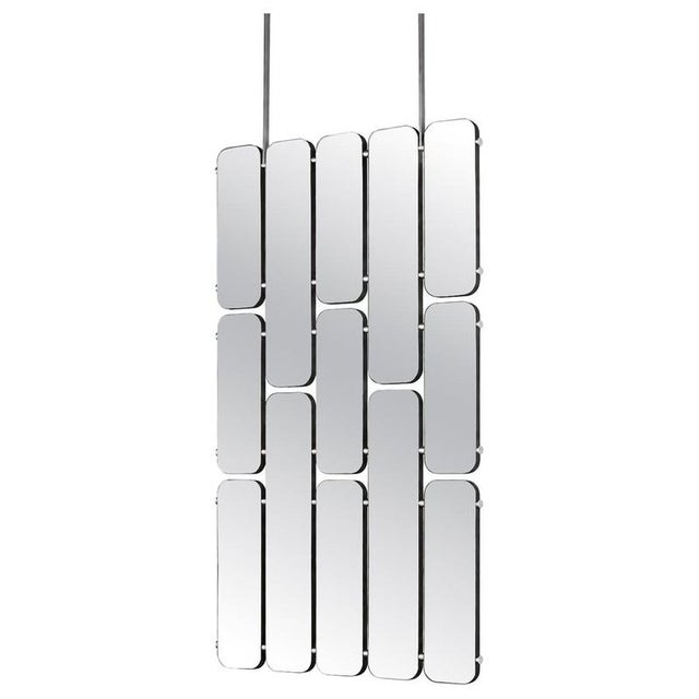 Groove Silver Median Modular Wall Mirror by GTG Design Couture For Sale - Image 11 of 11