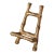 Vintage Miniature Hollywood Regency-Style Brass Faux Bamboo Tabletop Easel For Sale