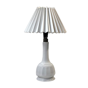 Scandinavian White Porcelain Table Lamp by Bing & Grondahl, 1950s