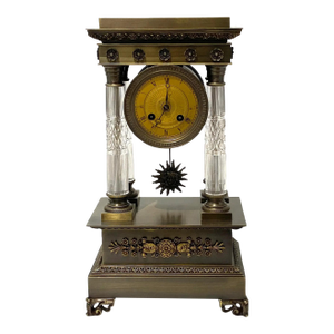 Mantle Clock Louis XVI Paris Bronze 1920s