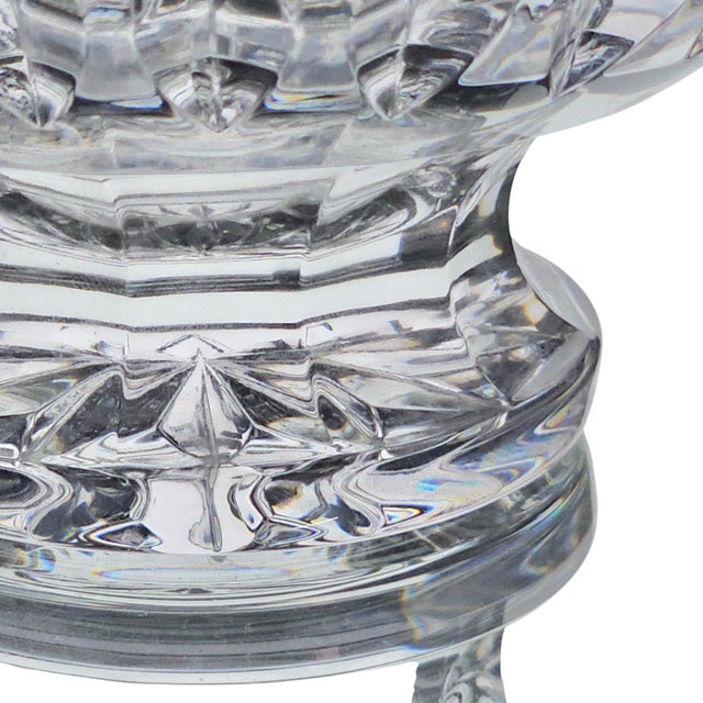 Glass Marquis by Waterford Sheridan Footed Cut Crystal Bowl 5.5" For Sale - Image 7 of 12