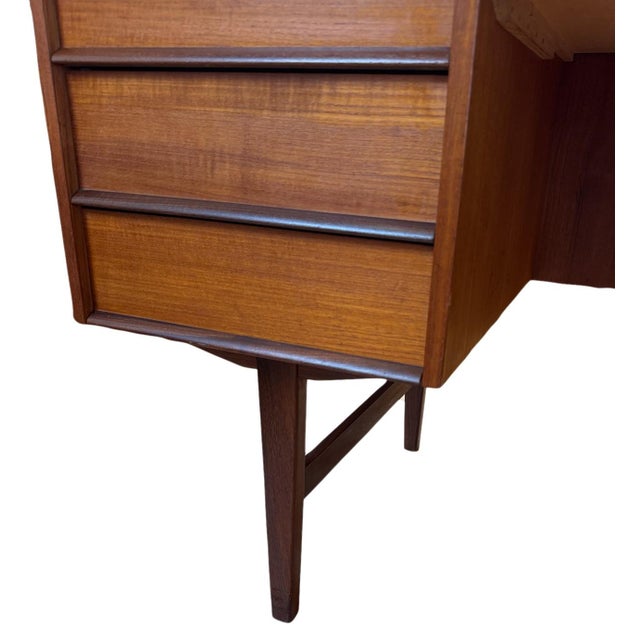 1960s Danish Modern Teak Executive Desk For Sale - Image 12 of 13