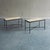 Minimalist Metal Side Tables with Plaster-Fiber Tops, 1960s, Set of 2 For Sale - Image 6 of 18