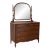 Early 20th Century Mahogany Dresser With Mirror 2 For Sale
