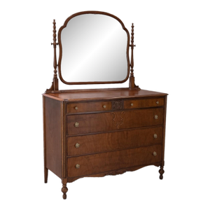 Early 20th Century Mahogany Dresser With Mirror