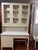 Chinoiserie Thomasville Allegro Faux Bamboo Desk With Bookcase Hutch Top and Chair For Sale - Image 3 of 18