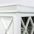 Vintage Elegant White Mirrored Buffet Sideboard With Diamond Lattice Detail For Sale - Image 16 of 17