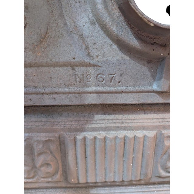 Early 21st Century Neoclassical Cast Iron Overmantel Mirror For Sale In San Francisco - Image 6 of 6