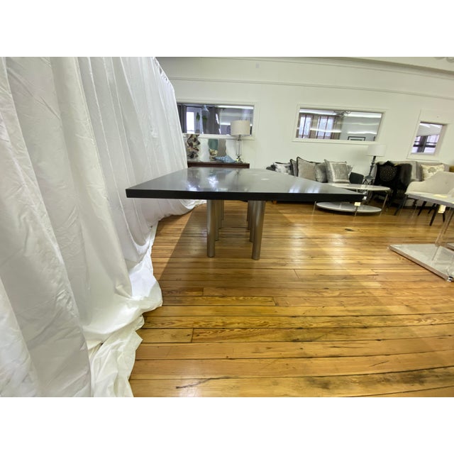 Postmodern Late 20th Century Ching Dining Table Attributed to Stanley Jay Friedman for Brueton For Sale - Image 3 of 4