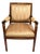 Antique French Empire-Style Ormolu-Mounted Upholstered Accent Chair For Sale