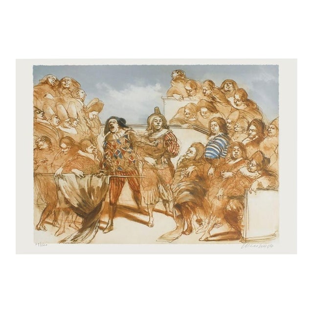 1985 Claude Weisbuch Le Théâtre De Molière Signed Lithograph | Chairish