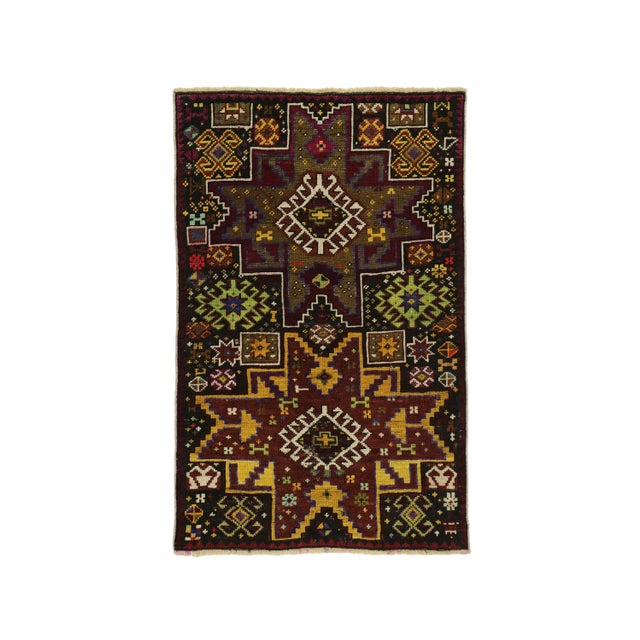 Vintage Turkish Oushak Throw Rug - 02'06 X 03'11 For Sale - Image 4 of 4