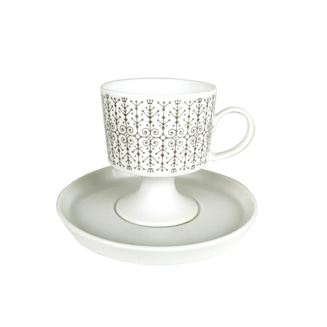 Coffee and Tea Service in Black and White Ceramic by Wirkkala for Rosenthal, 1960s, Set of 20 For Sale - Image 11 of 16