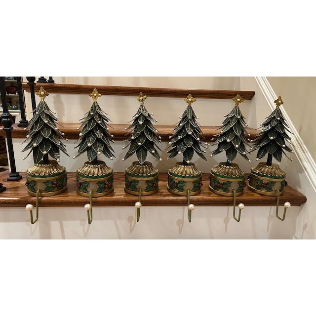 Traditional Christmas Tree Stocking Holders For Sale - Image 3 of 10