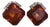 Gold Plated Faux Maderia Topaz Clip-On For Sale