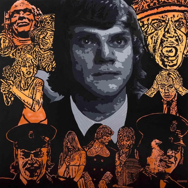 This painting, one of ten, belonging to a series of works exhibited in 2017 for the " DECADES " exhibition, that tell the...