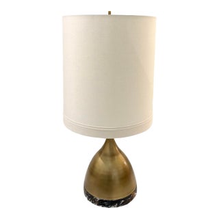 Revelation Kiss Marble & Brass Table Lamp For Sale