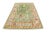 Early 21st Century Green Handwoven Wool Turkish Oushak Rug 5'4" X 7'11" For Sale - Image 9 of 9