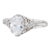 New Beverley K Oval Semi Mount Diamond Ring 14k White Gold Size 6.75 Filigree For Sale
