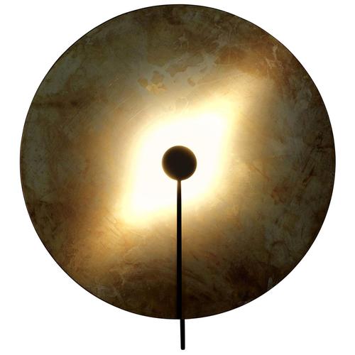 Black Large Brass SOL Wall Lamp by Sami Kallio for Konsthantverk For Sale - Image 8 of 8