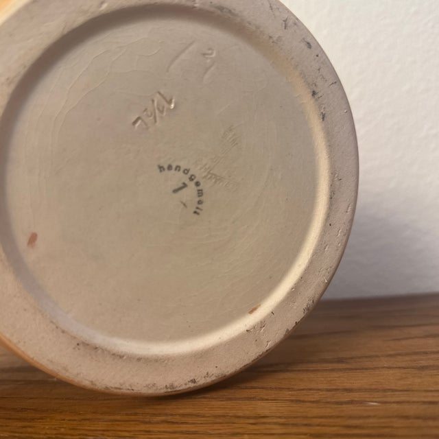 Mid 20 Century Expressionism Mid-Century German Relief-Molded Ceramic Beer Pitcher For Sale - Image 9 of 12