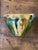 Antique French Green and Yellow Glazed Terracotta Planter, 1890s For Sale - Image 4 of 7