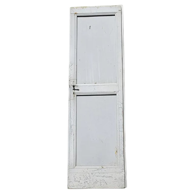 Italian Gray Painted Door, 1900 For Sale