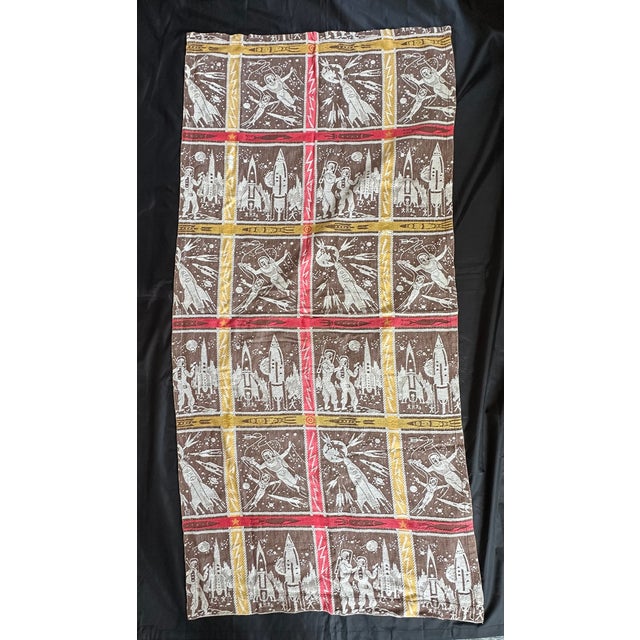 Mid-Century Modern 1960s Space Age Fabric Panel For Sale - Image 3 of 13