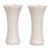 Lenox China Pair of 2 Ivory Porcelain Woodland Vases Acanthus Leaf Pattern 4929b For Sale