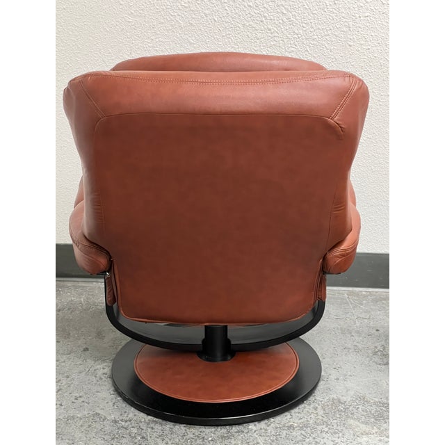 Lane Furniture Lane Furniture Stressless Recliner + Ottoman For Sale - Image 4 of 13