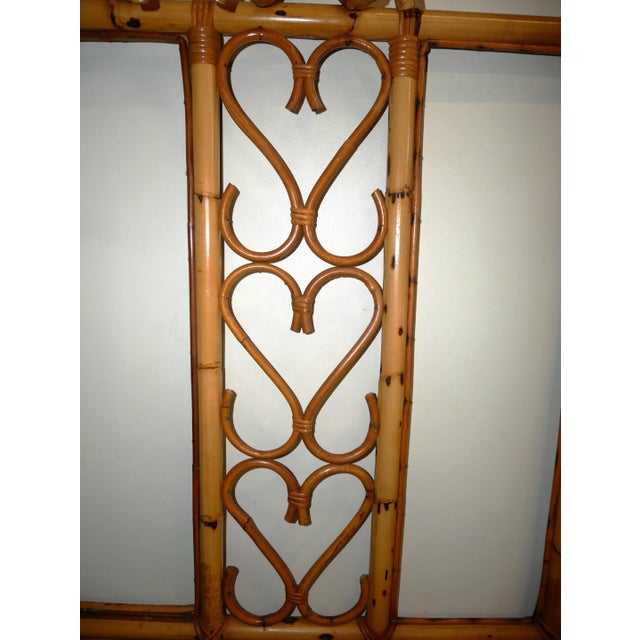 Vintage Bamboo and Wicker Wall Coat Rack, 1960s For Sale - Image 14 of 17