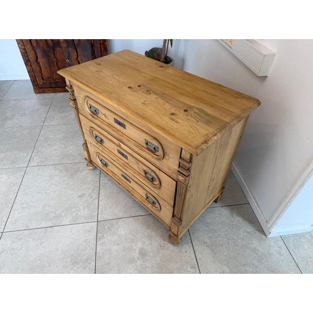 Brown Antique Gründerzeit Chest of Drawers For Sale - Image 8 of 14