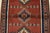 1990s Yalameh Rug 3’3” X 4’9” Red Wool Vintage Tribal Hand-Knotted Oriental Carpet For Sale - Image 5 of 12