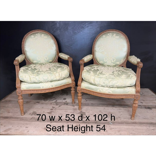 French Bergere Armchairs, 1870, Set of 2 For Sale - Image 14 of 18