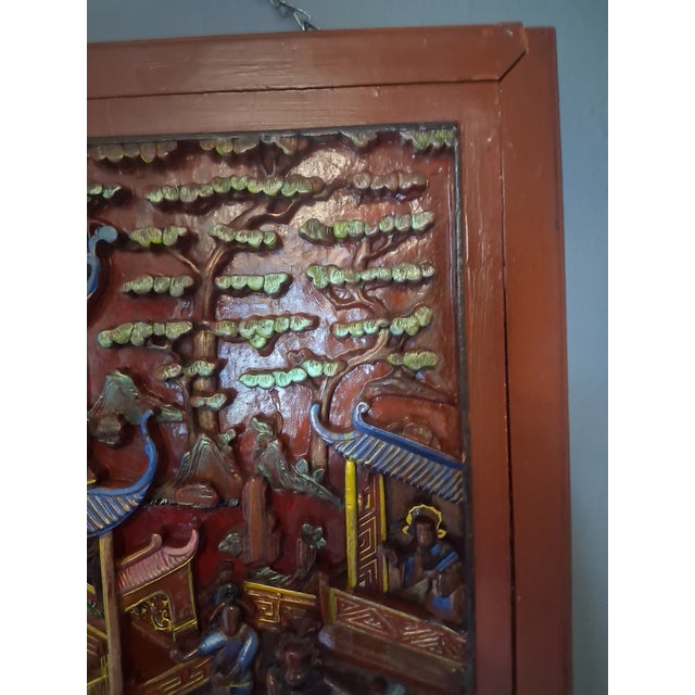 Late 19th Century Intervention 4,The Imperial Courtyard" – Enhaced Vintage Chinese Relief Panel by Splendidus For Sale - Image 5 of 12