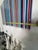 Abstract Gian Garafalo Signed Original Horizontal Drip Stripe on Wood For Sale - Image 3 of 4
