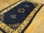 Chinese 1920s Navy Blue Open Field Medallion Antique Chinese Peking Knotted Rug Carpet For Sale - Image 3 of 12