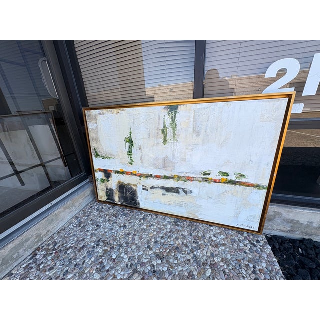 Post-Modern Framed Abstract Painting For Sale - Image 9 of 11