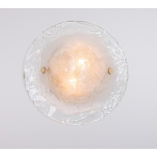 Glass Sconces Wall Lights attributed to Kalmar, Austria, 1960s, Set of 2 For Sale - Image 8 of 12