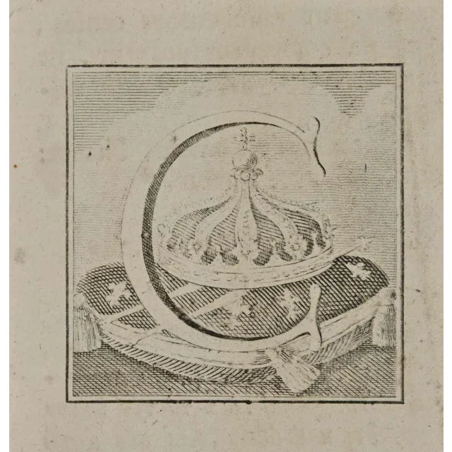 Letter of the Alphabet C, from the series "Antiquities of Herculaneum", is an etching on paper realized by Luigi...