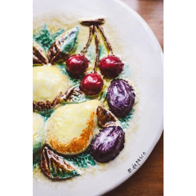 Vintage Italian Maiolica Decorative Plates, Set of 2 For Sale - Image 4 of 12