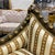 2020s French Style Golden Settee Gold Leaf Details For Sale - Image 5 of 10