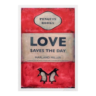 Harland Miller Love Saves the Day Signed Poster, 2020s For Sale