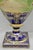 Blue Antique Nippon Hand Painted Cobalt Blue Porcelain Twin Handle Bolted Urn Vase For Sale - Image 8 of 18