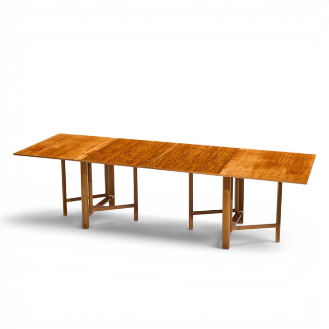 Bruno Mathsson Style Maria Mid Century Danish Teak Expanding Dining Table For Sale - Image 10 of 10
